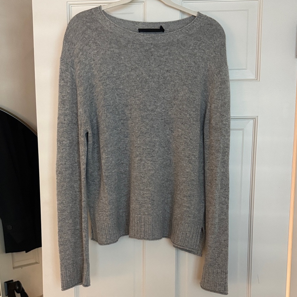 Jenni Kayne Everyday Sweater Grey Medium EUC
